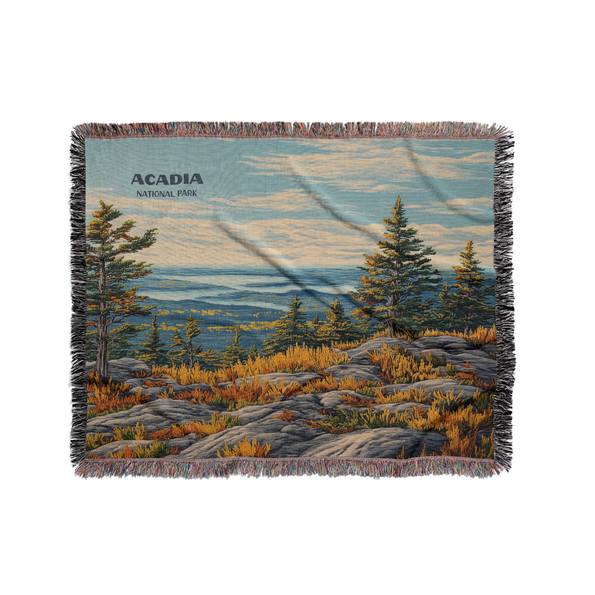 Acadia National Park Woven Blanket